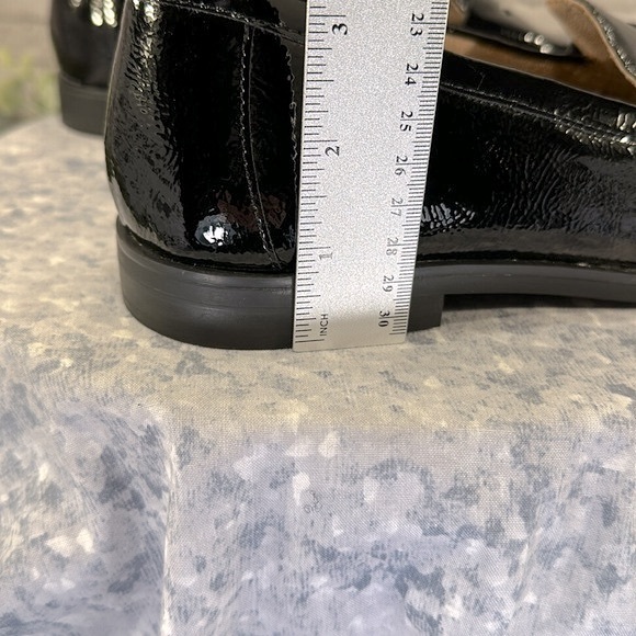Kelly+Katie Blair Black Patent Round Toe Penny Loafer Dress Flats WMS 10M🖤NWOT - Picture 9 of 10